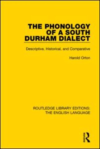 Phonology of a South Durham Dialect