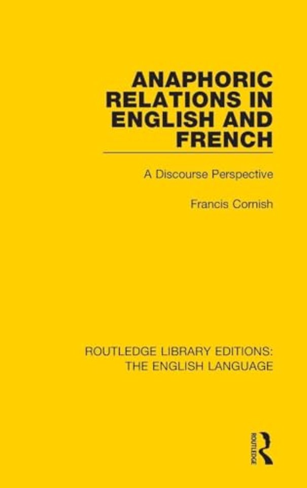 Anaphoric Relations in English and French