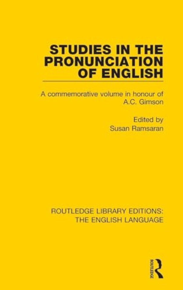 Studies in the Pronunciation of English