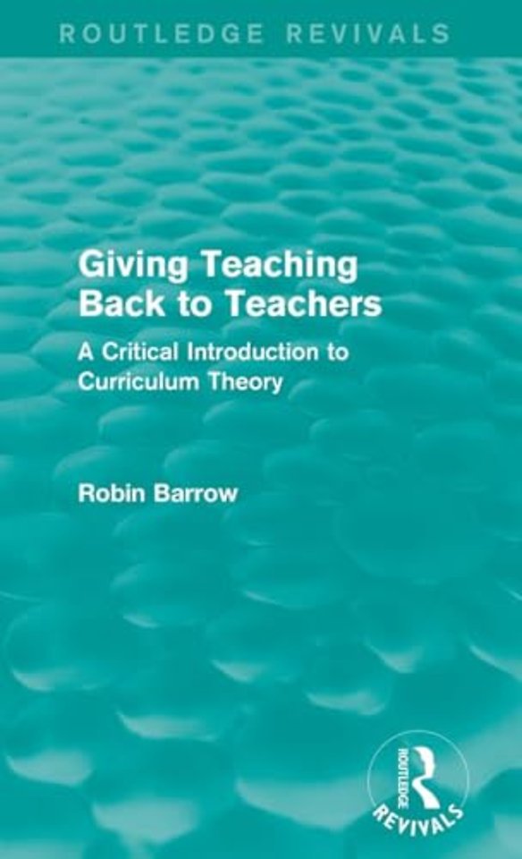 Giving Teaching Back to Teachers