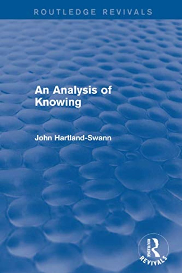Analysis of Knowing