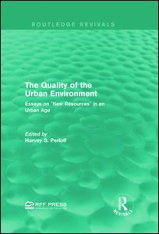 Quality of the Urban Environment