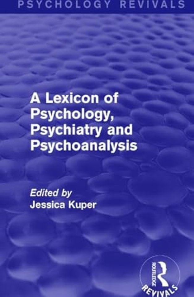 Lexicon of Psychology, Psychiatry and Psychoanalysis
