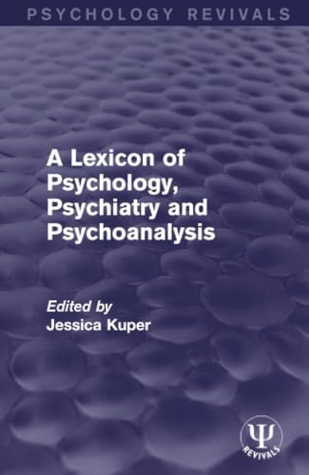 Lexicon of Psychology, Psychiatry and Psychoanalysis