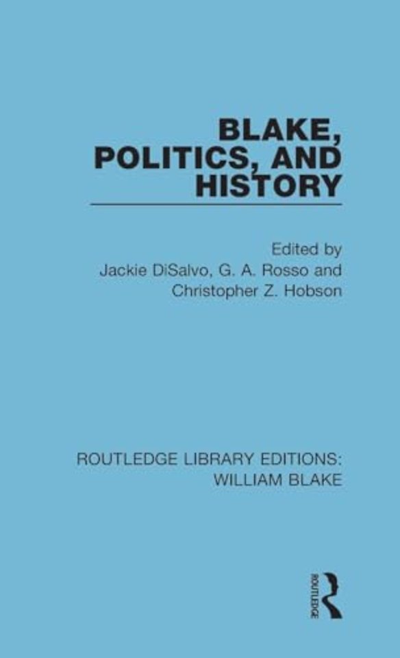 Blake, Politics, and History