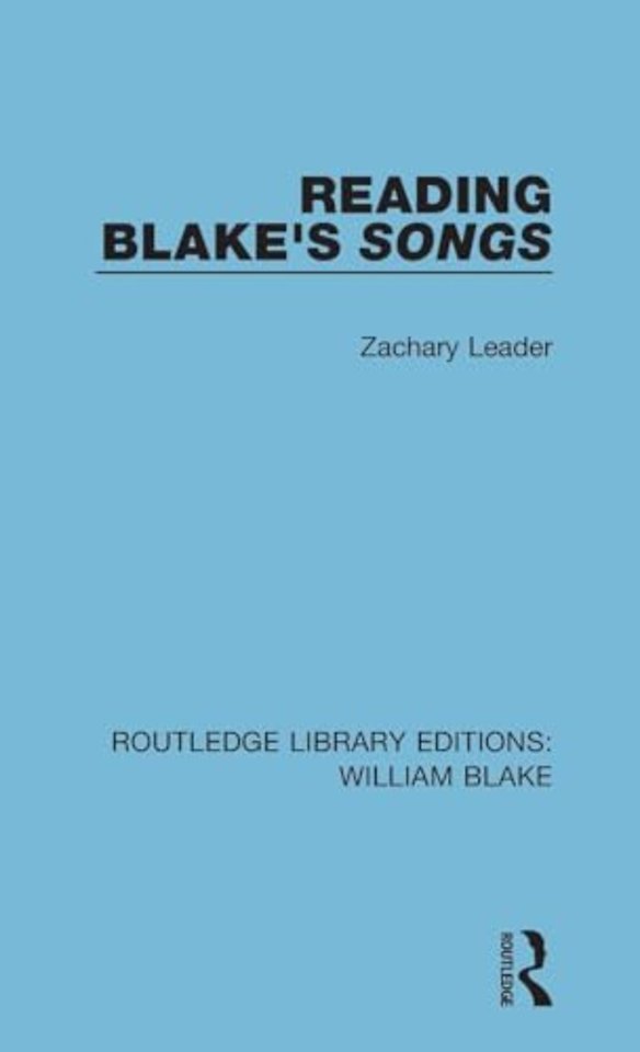 Reading Blake's Songs