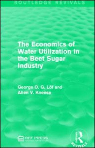 Economics of Water Utilization in the Beet Sugar Industry