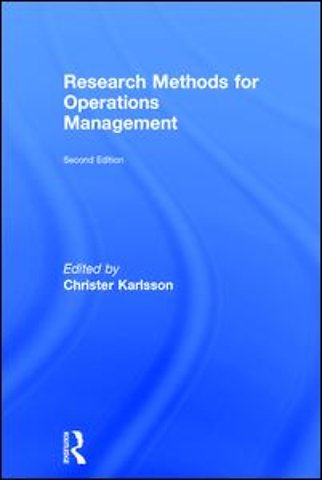Research Methods for Operations Management