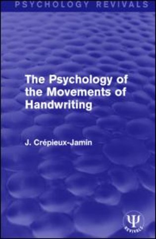 Psychology of the Movements of Handwriting