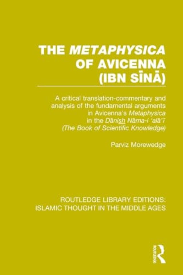 'Metaphysica' of Avicenna (ibn Sīnā)