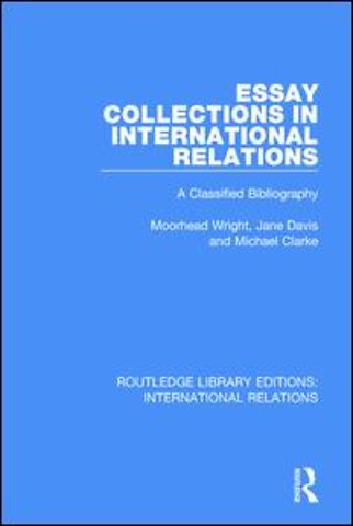 Essay Collections in International Relations