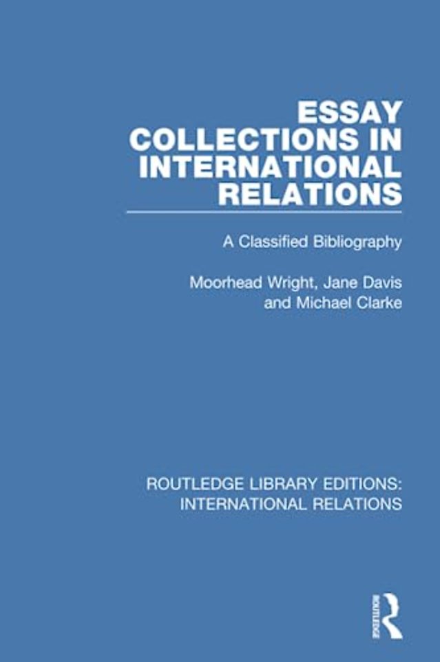 Essay Collections in International Relations