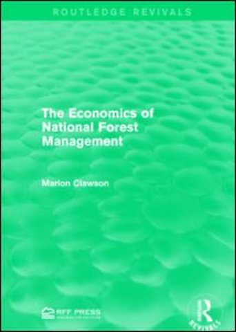 Economics of National Forest Management