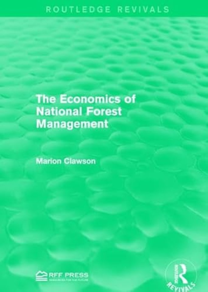 Economics of National Forest Management