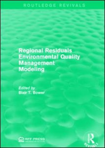 Regional Residuals Environmental Quality Management Modeling