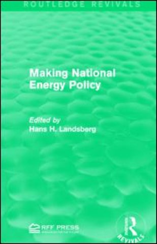 Making National Energy Policy