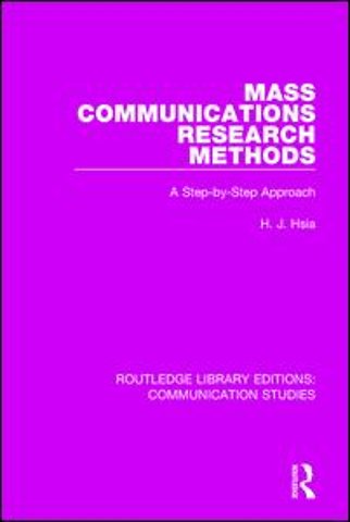 Mass Communications Research Methods