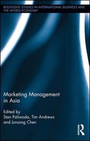Marketing Management in Asia.