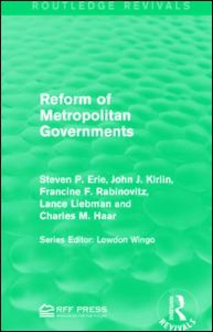 Reform of Metropolitan Governments