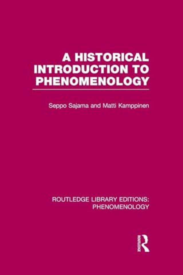 Historical Introduction to Phenomenology