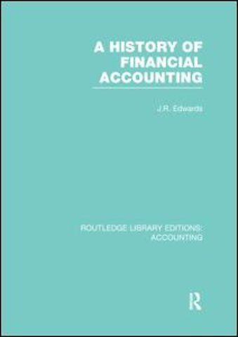 History of Financial Accounting (RLE Accounting)