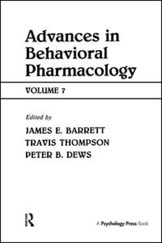 Advances in Behavioral Pharmacology
