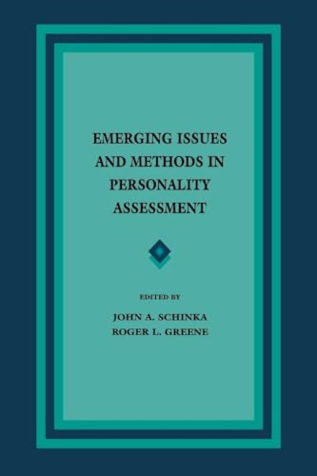 Emerging Issues and Methods in Personality Assessment