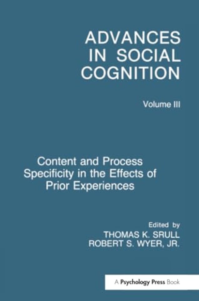Content and Process Specificity in the Effects of Prior Experiences