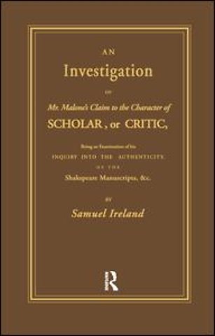 Investigation into Mr. Malone's Claim to Charter of Scholar