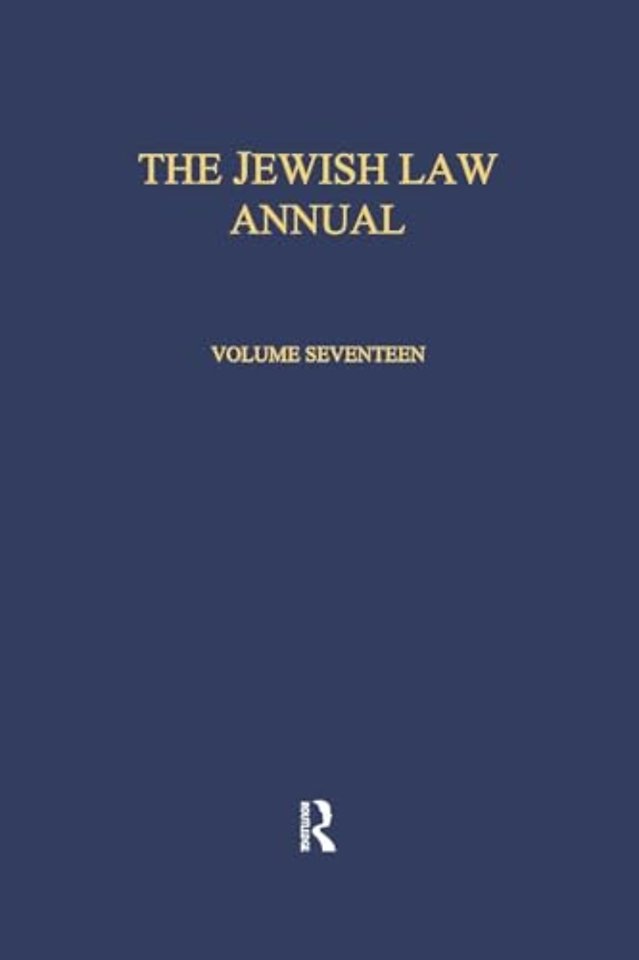 Jewish Law Annual Volume 17