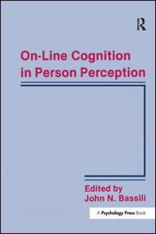 On-line Cognition in Person Perception