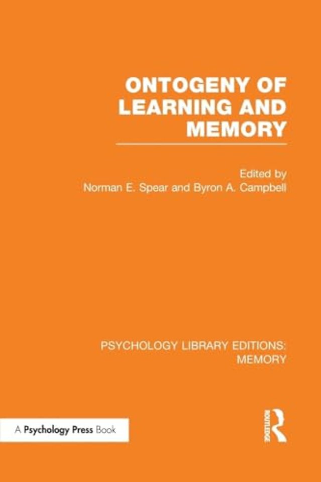 Ontogeny of Learning and Memory (PLE: Memory)