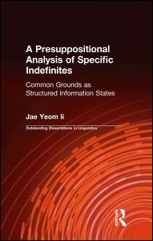 Presuppositional Analysis of Specific Indefinites