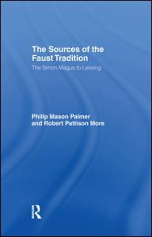Sources of the Faust Tradition
