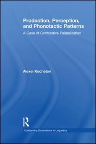 Production, Perception, and Phonotactic Patterns