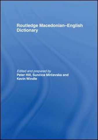 Routledge Macedonian-English Dictionary