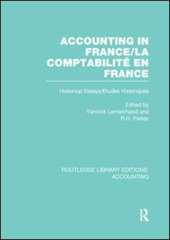 Accounting in France (RLE Accounting)