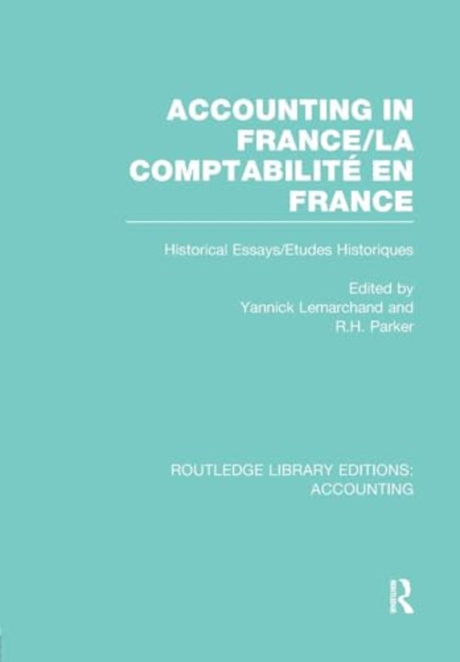 Accounting in France (RLE Accounting)