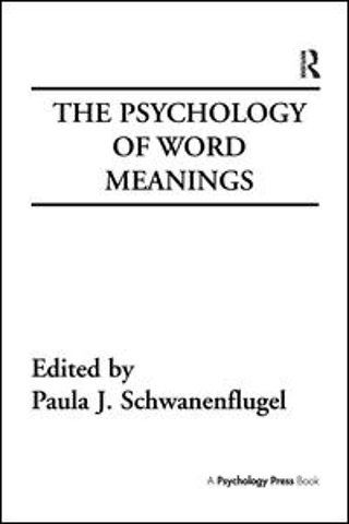 Psychology of Word Meanings