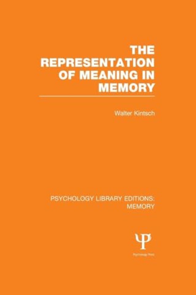 Representation of Meaning in Memory (PLE: Memory)