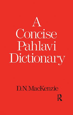 Concise Pahlavi Dictionary