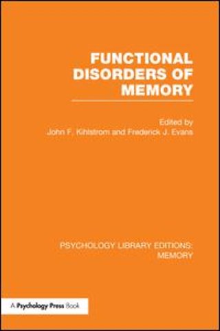 Functional Disorders of Memory (PLE: Memory)