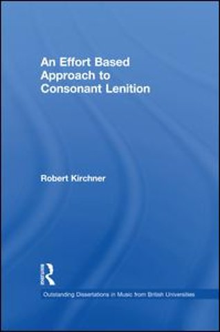 Effort Based Approach to Consonant Lenition