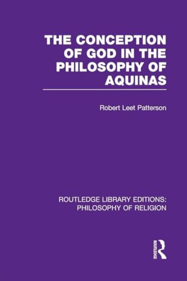 Conception of God in the Philosophy of Aquinas