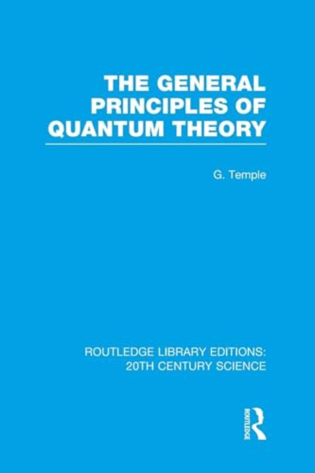 General Principles of Quantum Theory