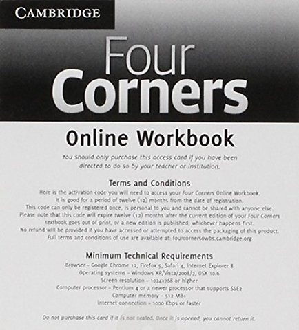 Four Corners Level 2 Online Workbook A (Standalone for Students)