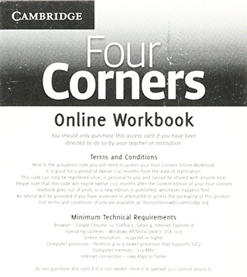 Four Corners Level 3 Online Workbook A (Standalone for Students)