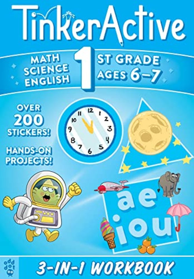 TinkerActive 1st Grade 3-in-1 Workbook