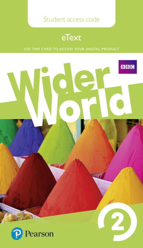 Wider World 2 eBook Students' Access Card