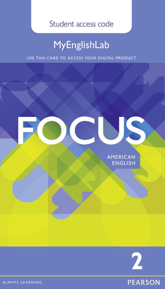 Focus AmE 2 MyEnglishLab Student's Access Card